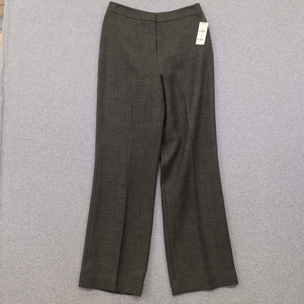 B. Moss‎ Company Tailor Around Women's Olive Herringbone Dress Pants Size 8 NWT